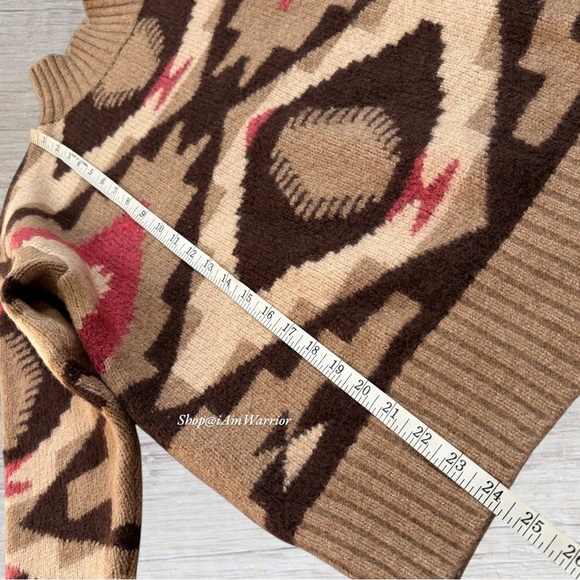 Banana Republic southwestern mock-neck wool pullover sweater *shop@ianwarrior - Picture 8 of 13